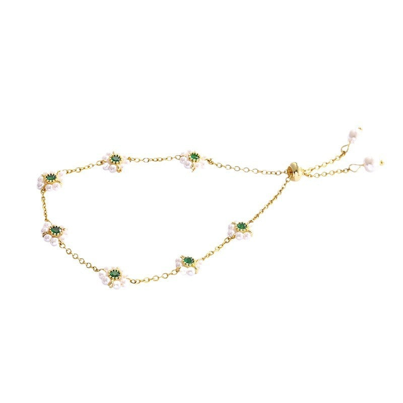 Emerald Bloom Bracelet