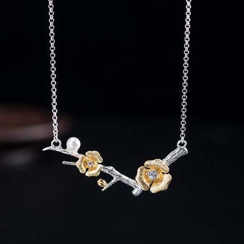 Moonveil Floral Pendant