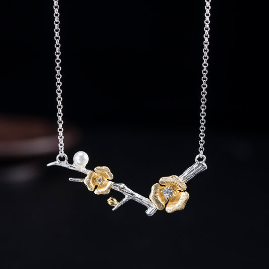 Moonveil Floral Pendant