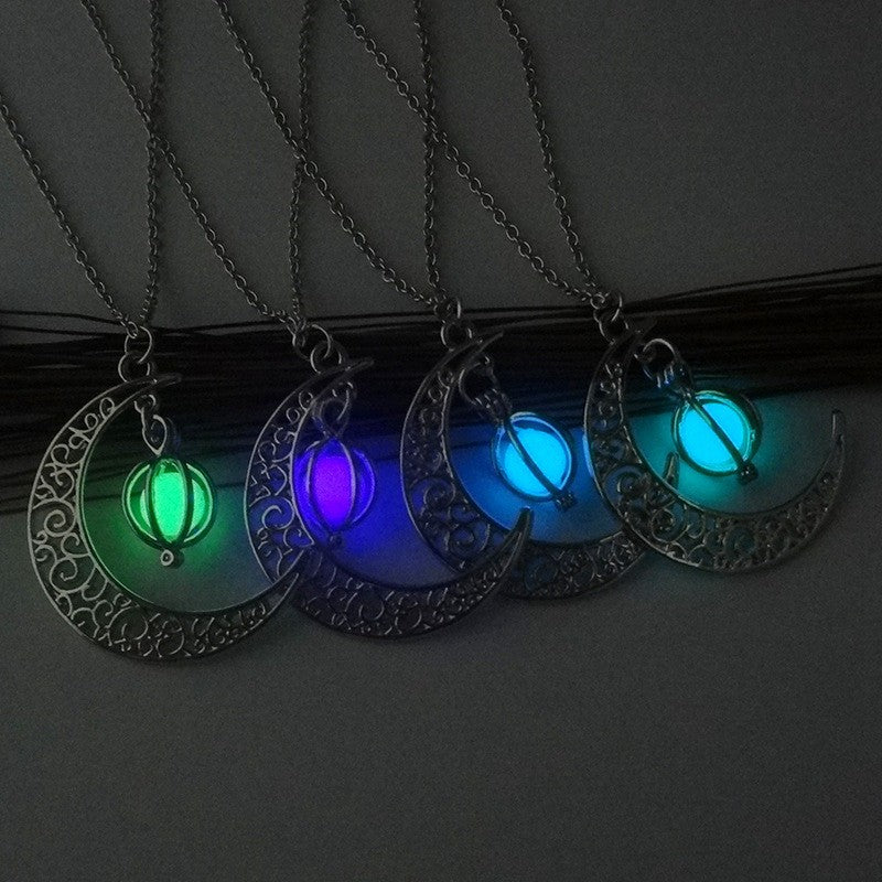 Moonveil Lantern Necklace