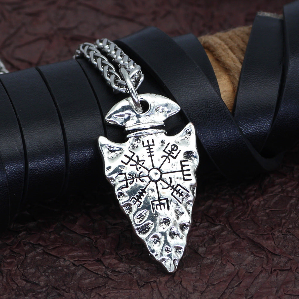 Vegvisir Arrow Pendant