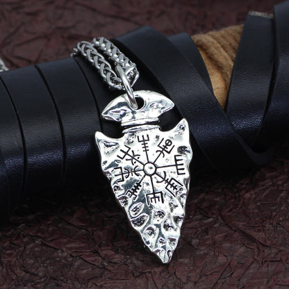 Vegvisir Arrow Pendant