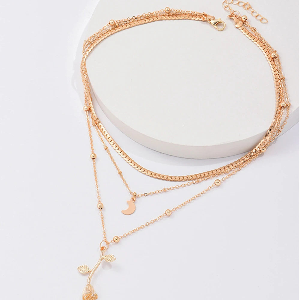 Lunar Rose Necklace