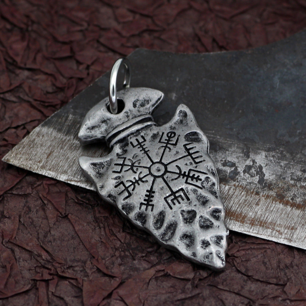 Vegvisir Arrow Pendant