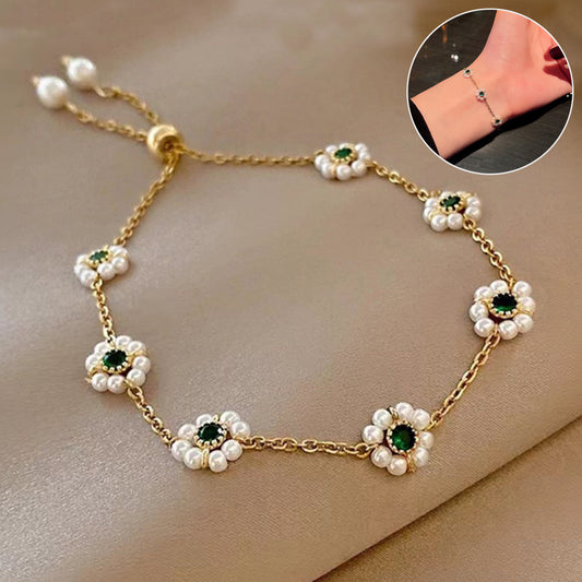 Emerald Bloom Bracelet