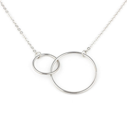 Eclipse Circle Necklace-Golden Aura Layered Necklace
