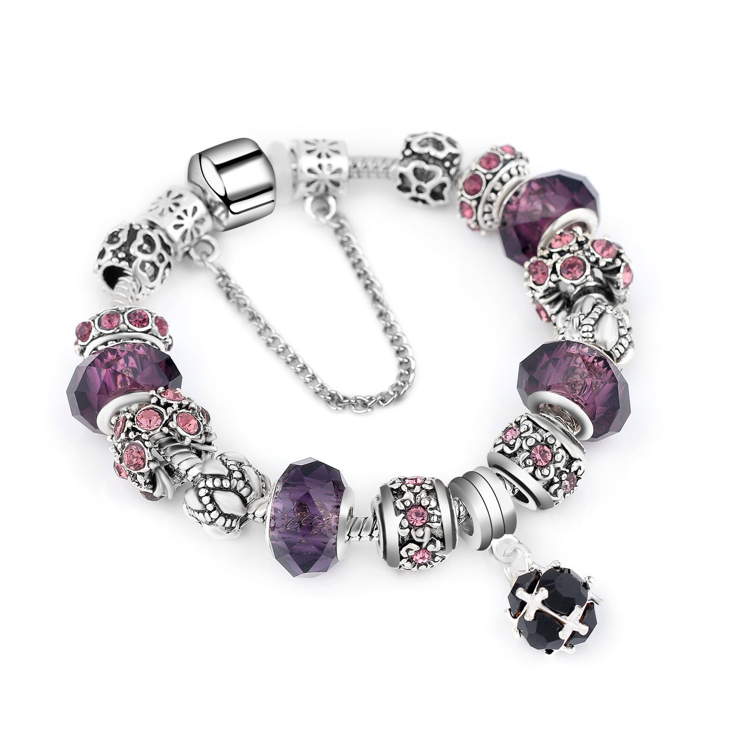 Moonora Royal Violet Charm Bracelet