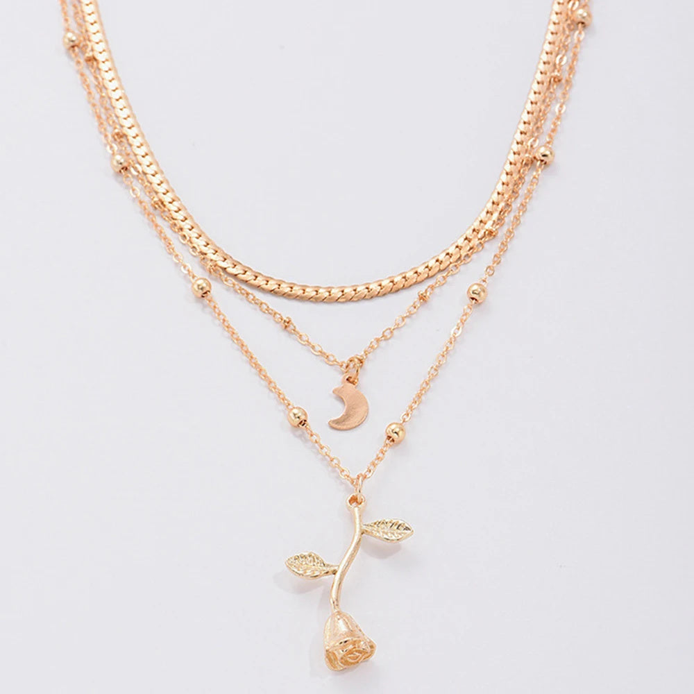 Lunar Rose Necklace