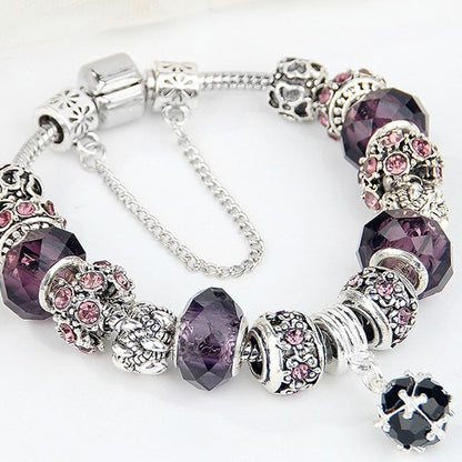 Moonora Royal Violet Charm Bracelet
