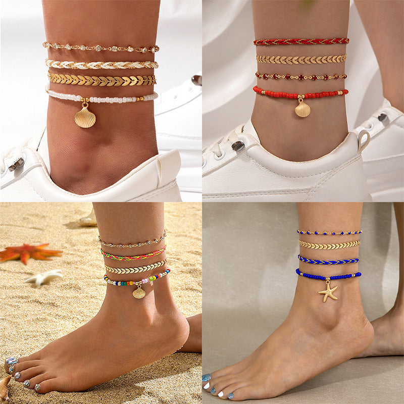 Golden Tide Anklets