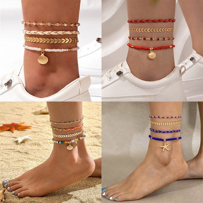Golden Tide Anklets