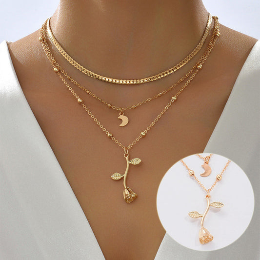 Lunar Rose Necklace