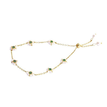 Emerald Bloom Bracelet