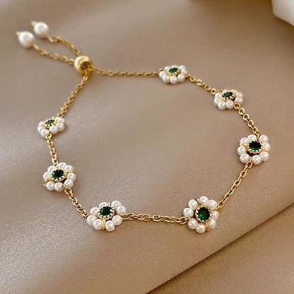 Emerald Bloom Bracelet