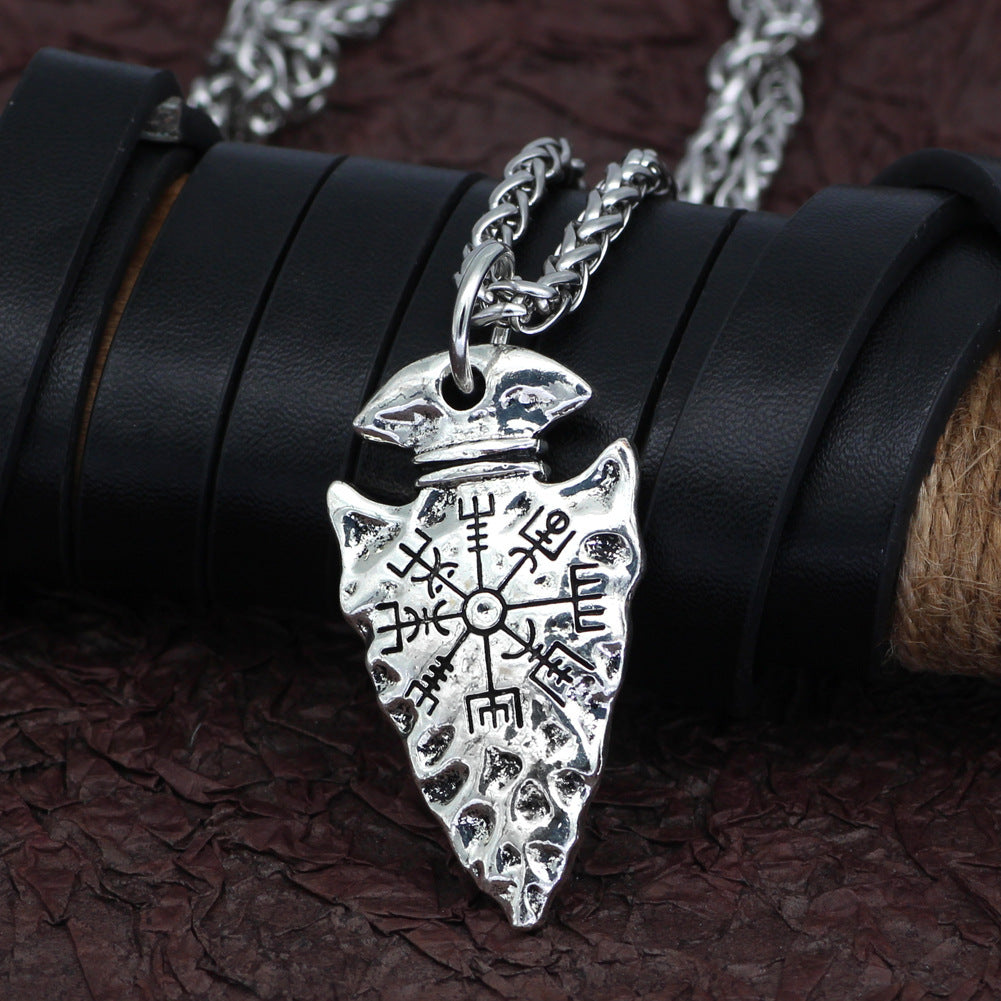 Vegvisir Arrow Pendant
