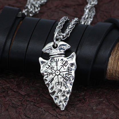 Vegvisir Arrow Pendant