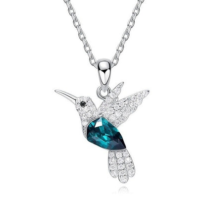 Azure Hummingbird Necklace