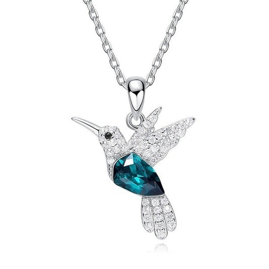 Azure Hummingbird Necklace
