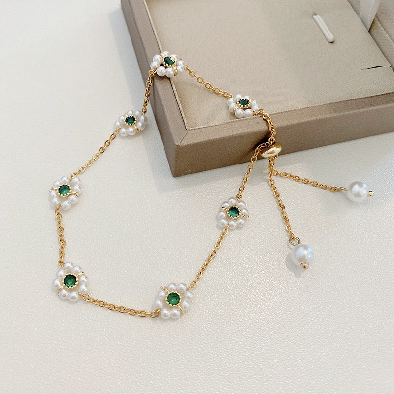 Emerald Bloom Bracelet