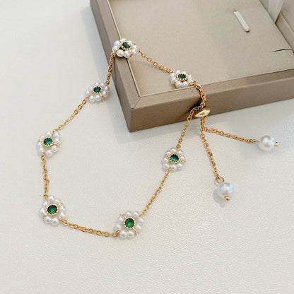 Emerald Bloom Bracelet