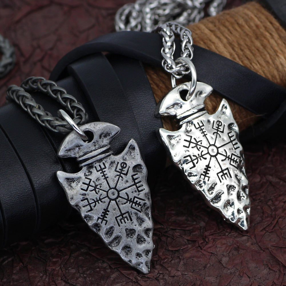 Vegvisir Arrow Pendant