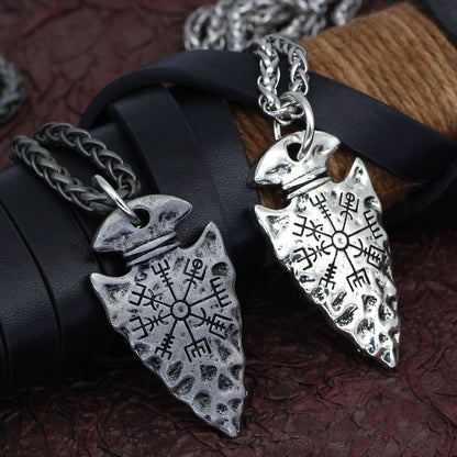 Vegvisir Arrow Pendant
